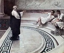 Piotr Stachiewicz Dysputa Św. Pawła z Petroniuszem