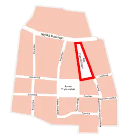 Plan przebiegu ulicy