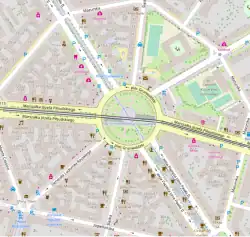 Plan przebiegu ulicy