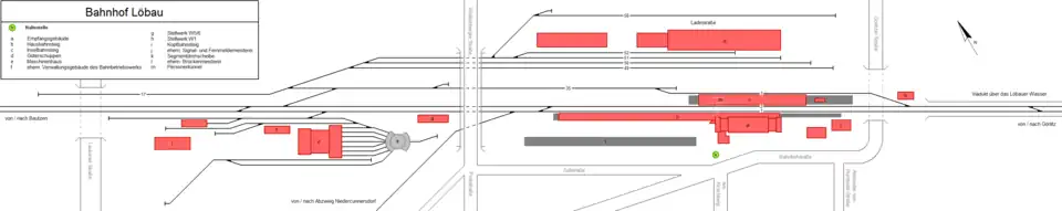 Schemat stacji Löbau