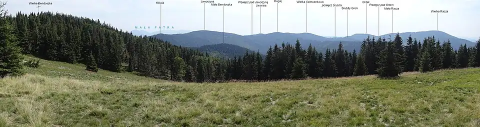 Widok na Orlo z Pleskierówki