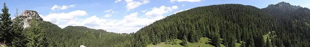 Panorama widokowa z polany Pod Tanečnicou