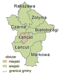 Plan powiatu łańcuckiego