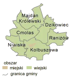 Plan powiatu kolbuszowskiego