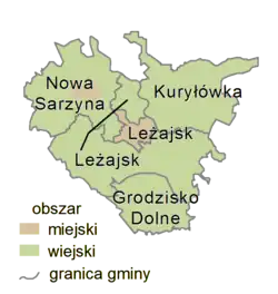 Plan powiatu leżajskiego