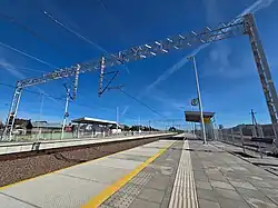 Perony po modernizacji z 2024 r., widok w kierunku Białegostoku