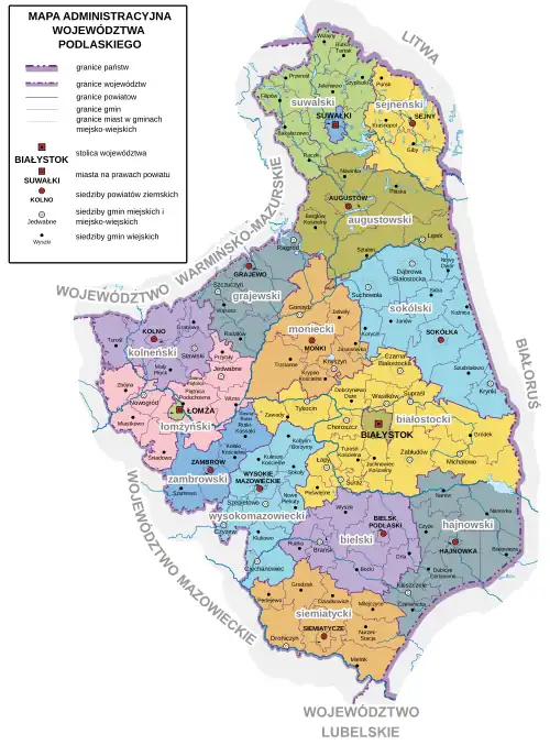 Plan województwa podlaskiego