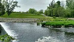 Widok od strony polskiej, rej. znaku gran. nr I/102 (maj 2020)