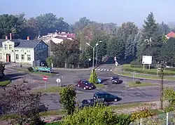 Dawne skrzyżowanie z drogą nr 173 w Połczynie-Zdroju (obecnie jest rondo)