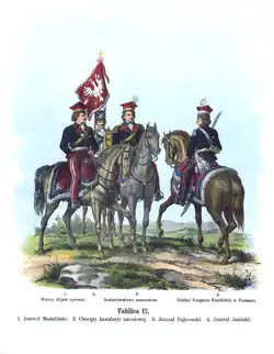 Sztandar z orłem białym Kawalerii Narodowej z insurekcji kościuszkowskiej