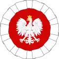 Kokarda heraldyczna z&nbsp;orzełkiem III RP
