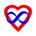 Serce z nieskończonością – często używany symbol poliamorii.