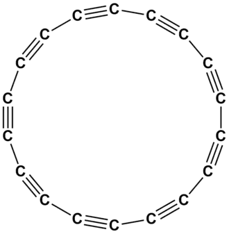 Zaobserwowany cyklowęgiel o strukturze poliynu