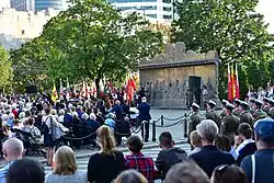 Uroczystości rocznicowe pod pomnikiem, 5 sierpnia 2019