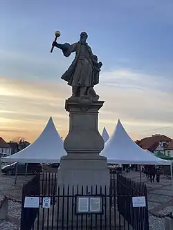 Pomnik podczas obchodów 600 lat Tykocina 8 lutego 2025 r.