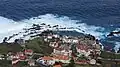 Porto Moniz z lotu ptaka