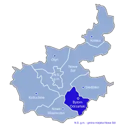 Położenie na mapie powiatu