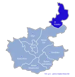 Położenie na mapie powiatu