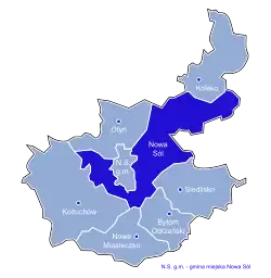 Położenie na mapie powiatu