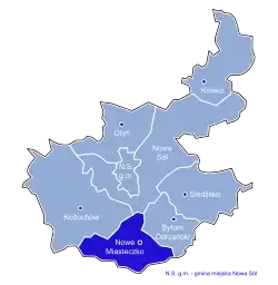 Położenie na mapie powiatu