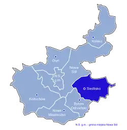 Położenie na mapie powiatu