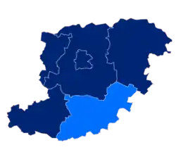 Położenie na mapie powiatu