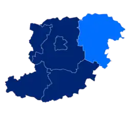 Położenie na mapie powiatu