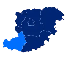 Położenie na mapie powiatu