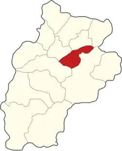 Położenie na mapie powiatu