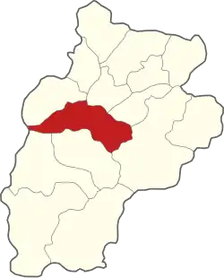 Położenie na mapie powiatu