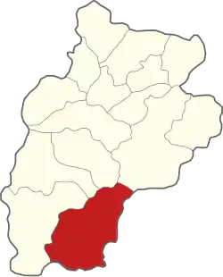 Położenie na mapie powiatu