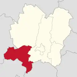 Położenie na mapie powiatu