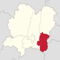 Położenie na mapie powiatu