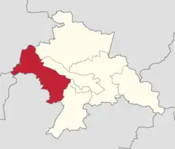 Położenie na mapie powiatu