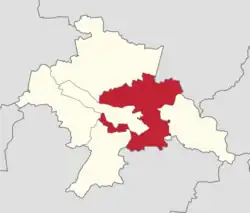 Położenie na mapie powiatu