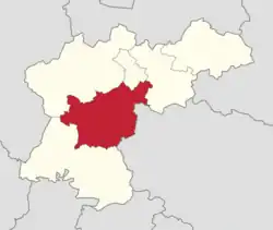 Położenie na mapie powiatu