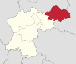 Położenie na mapie powiatu