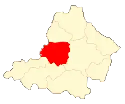 Położenie na mapie powiatu