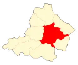 Położenie na mapie powiatu