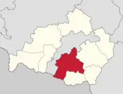 Położenie na mapie powiatu