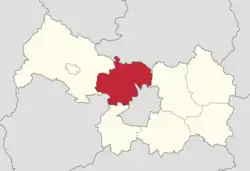 Położenie na mapie powiatu