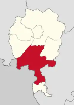 Położenie na mapie powiatu