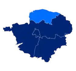 Położenie na mapie powiatu