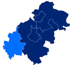 Położenie na mapie powiatu