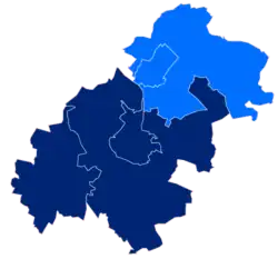 Położenie na mapie powiatu