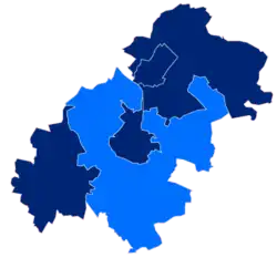 Położenie na mapie powiatu