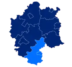 Położenie na mapie powiatu