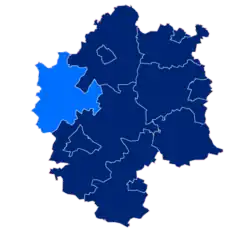 Położenie na mapie powiatu