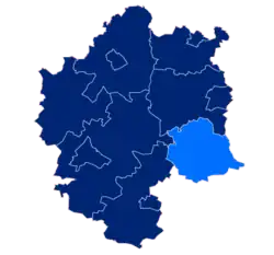 Położenie na mapie powiatu