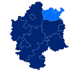 Położenie na mapie powiatu